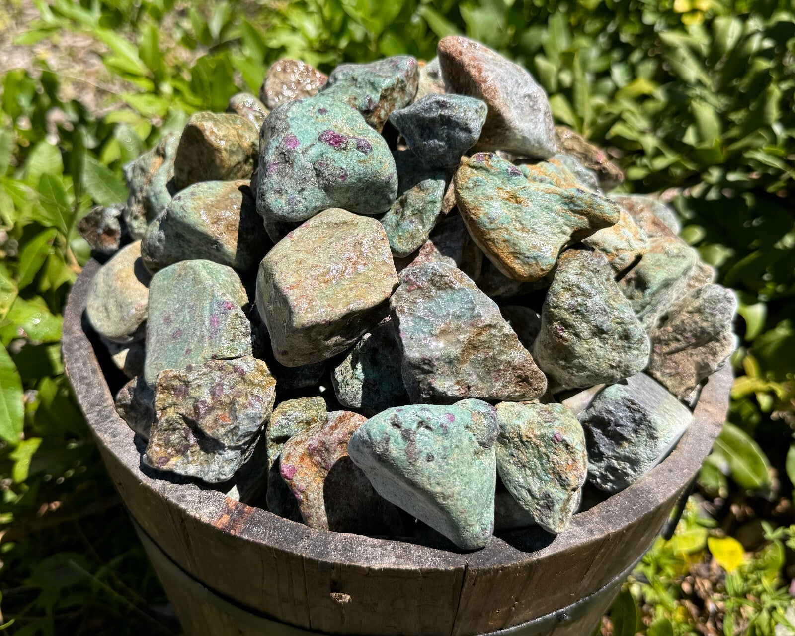 5 lb CLEARANCE Natural Rough Ruby Zoisite Wholesale Bulk Lots (Raw Ruby Zoisite)