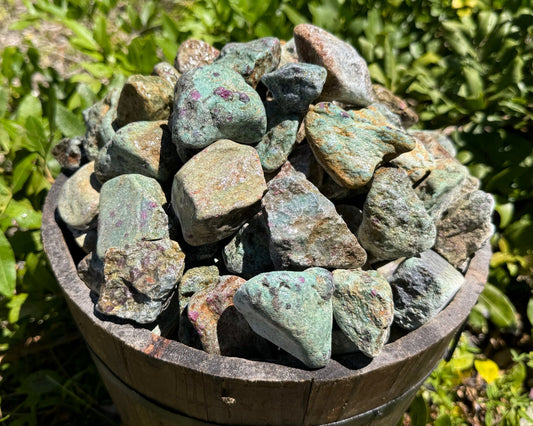 5 lb CLEARANCE Natural Rough Ruby Zoisite Wholesale Bulk Lots (Raw Ruby Zoisite)