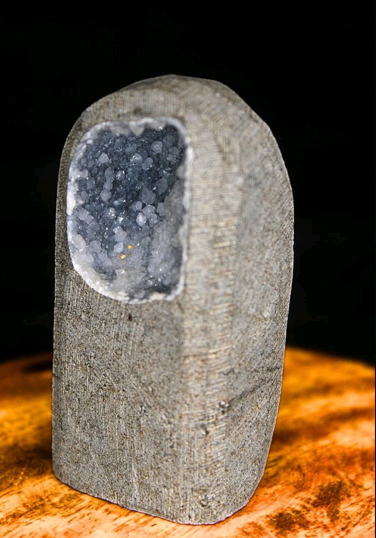 Rare Amethyst Chalcedony 150g Crystal Specimen Mineral Cluster India 7x3 cm