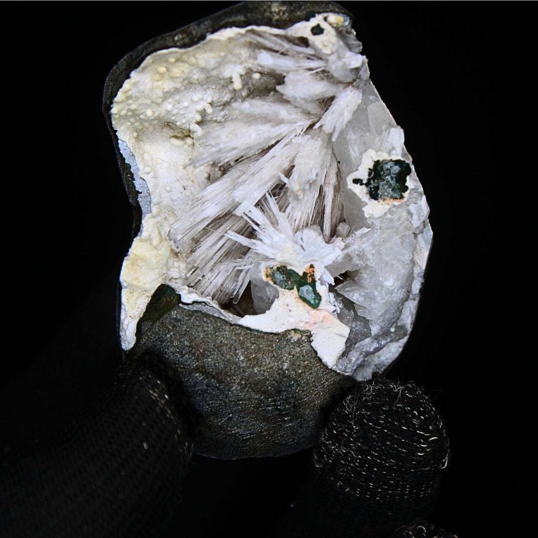 Scolecite Geode 110g Reiki Healing Crystal for Sleep Peace Meditation