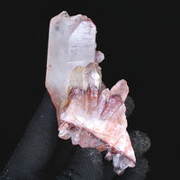 Natural Phantom Quartz Cluster 150 g 10×5 cm Raw Crystal Mineral from India