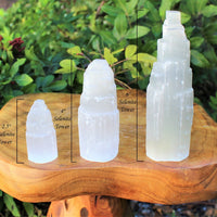 Selenite Crystal Towers 2.5, 4, 6 or 8" (Selenite Tower, Selenite Skyscraper)