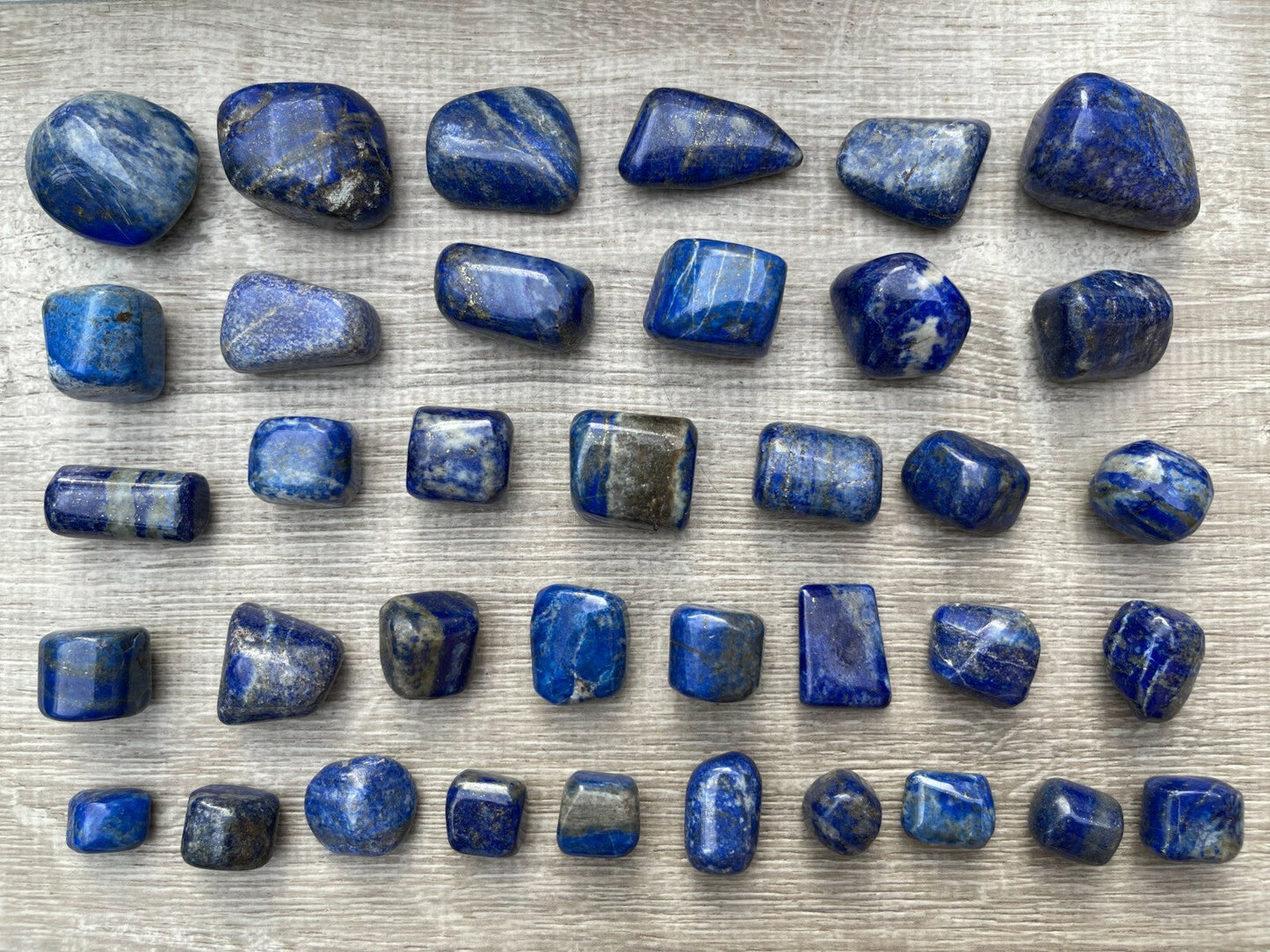 Grade A++ Lapis Lazuli Tumbled Stone, 0.65-1.5 Inch Lapis Crystal,Wholesale Bulk