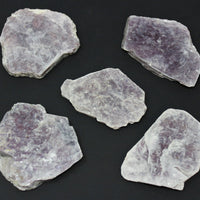 1/4 lb Lot Lepidolite Leaves, Slabs,  (4-7 pieces) Layered Mica Crystal Mirrors