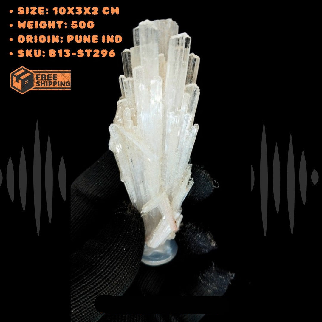 Natural Scolecite Crystal 50g Healing Stone for Sleep Peace Meditation Reiki