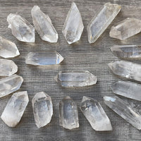Grade A+++ Natural Clear Quartz Crystal Points, 1.5 to 3.5 Inches Long, 1-2 oz