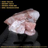 Phantom Quartz Healing Cluster 124g Natural Mineral Crystal 7x6 cm from India