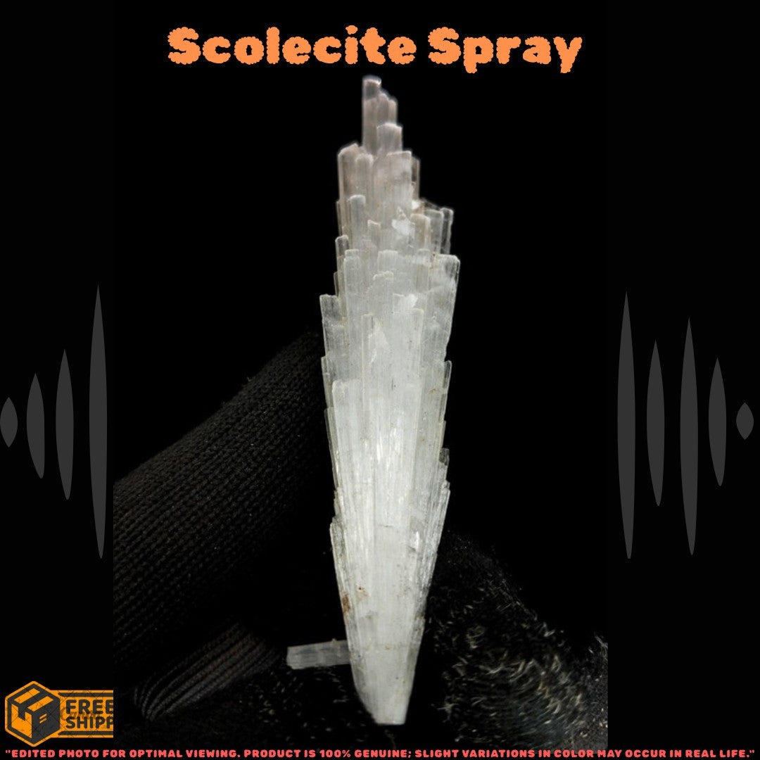 12g Natural Scolecite Cluster Healing Energy Crystal Ideal for Meditation