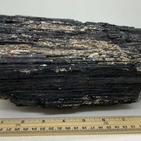 Extra Large Black Tourmaline Chunk / Rod / Log, Natural Rough Black Tourmaline