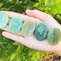 Natural Crystal Worry Stone: Choose Gemstone (Crystal Healing Pocket Stone)