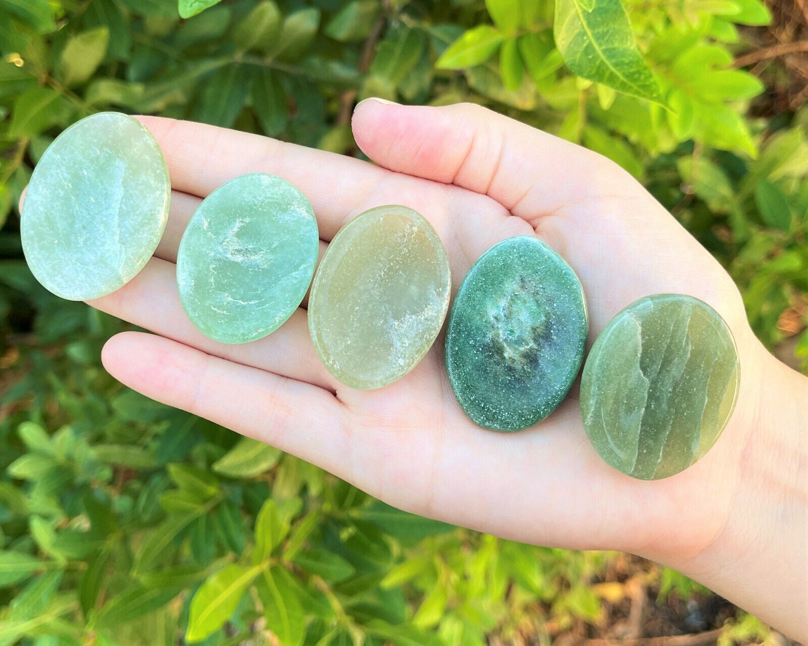 Natural Crystal Worry Stone: Choose Gemstone (Crystal Healing Pocket Stone)