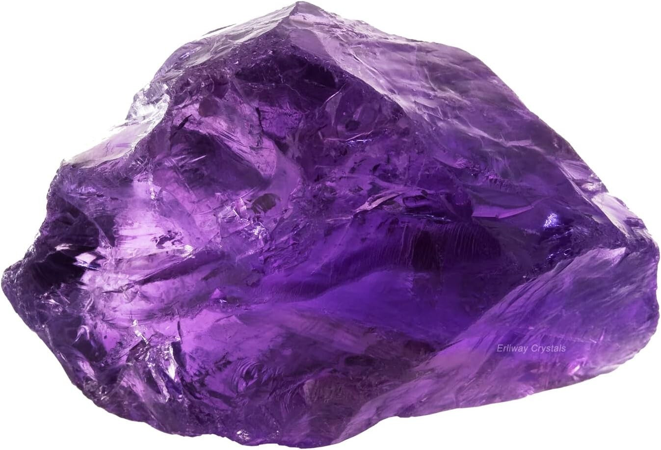 Deep Amethyst Raw Crystals 1.25-2" 25-35g Natural Healing Stones Tumbling Reiki