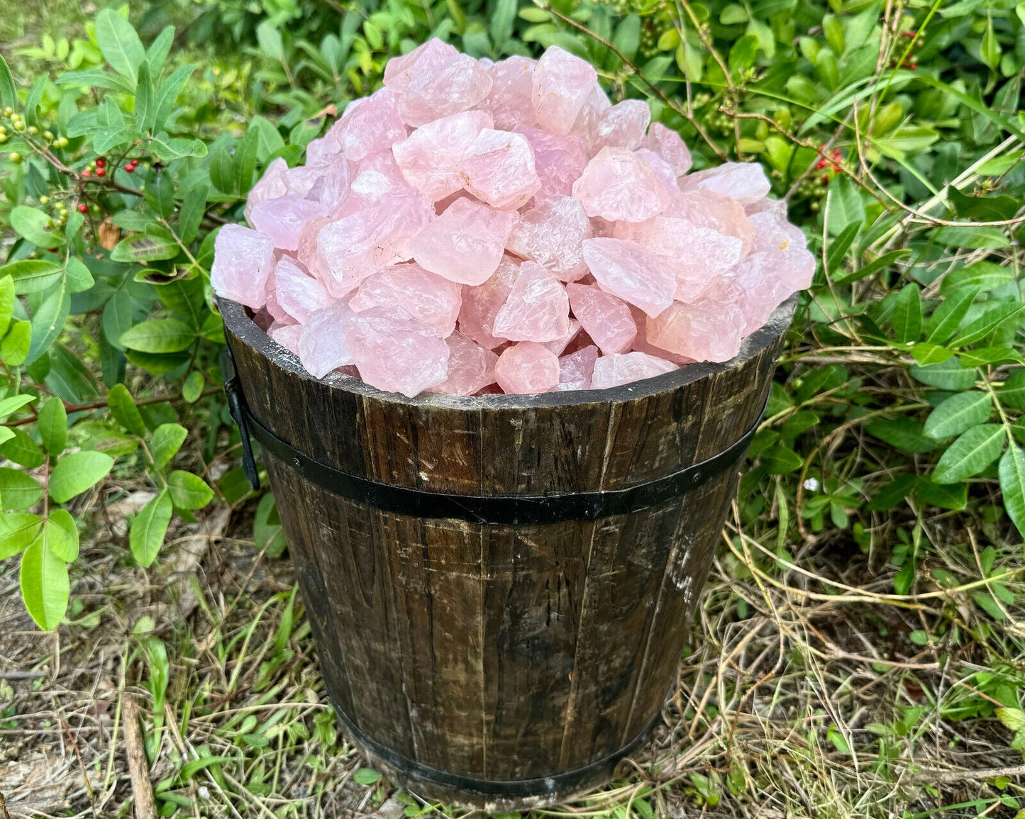 1/2 lb Bulk Lot Natural Rough Rose Quartz Crystals (Raw Reiki Love Healing 8 oz)