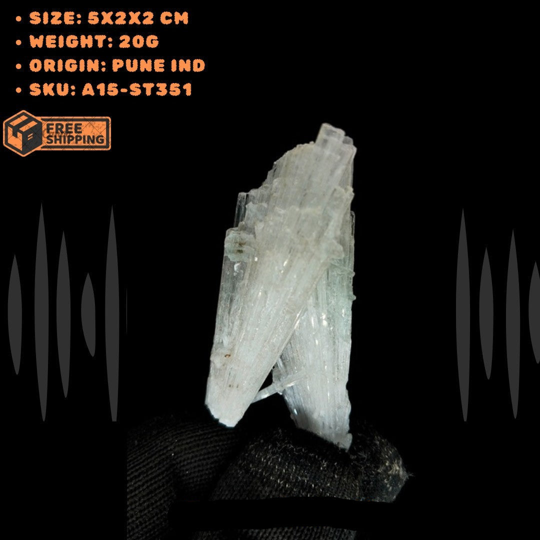 Scolecite Healing Cluster 20g Peace Meditation Zeolite Crystal India