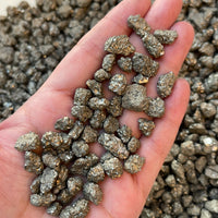 Grade A++ Pyrite Semi Rough Mini Chips 5 - 15 mm, Raw Pyrite, Wholesale Bulk Lot