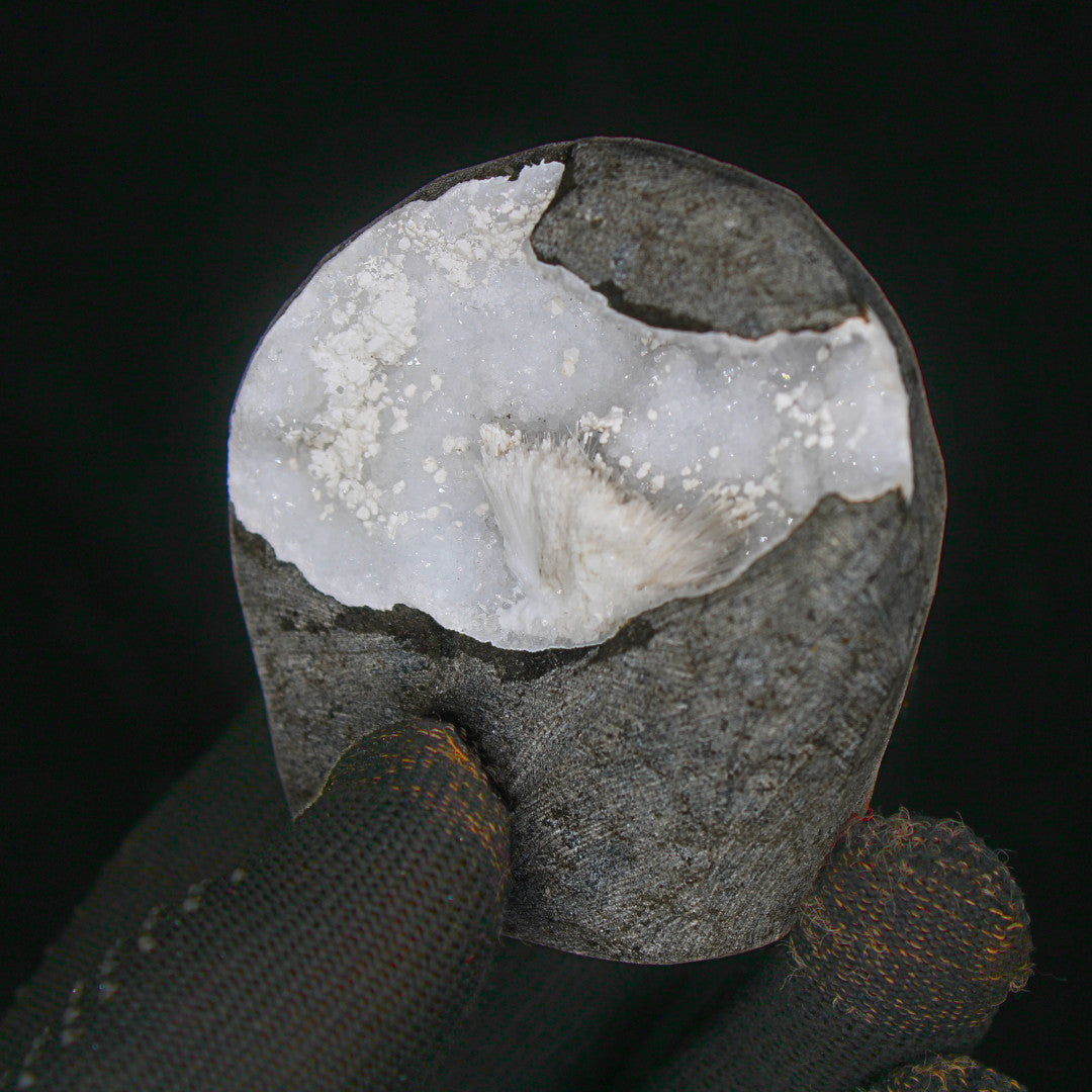 Collector’s 180g Zeolite Geode  Scolecite & Heulandite Mineral from India Matrix
