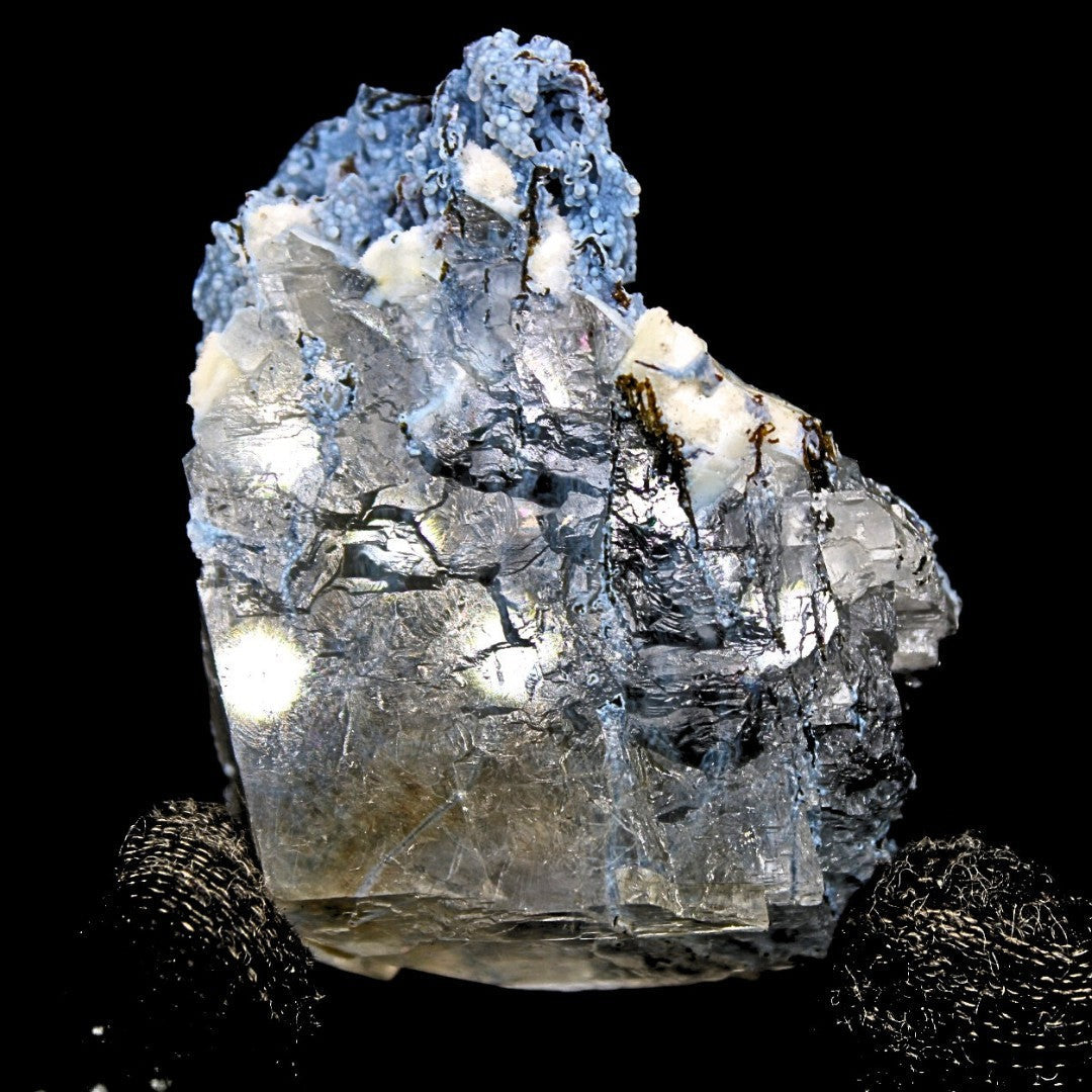 Calcite Rainbow Crystal 60g w Chalcedony & Mordenite | Calm & Cleanse Energy