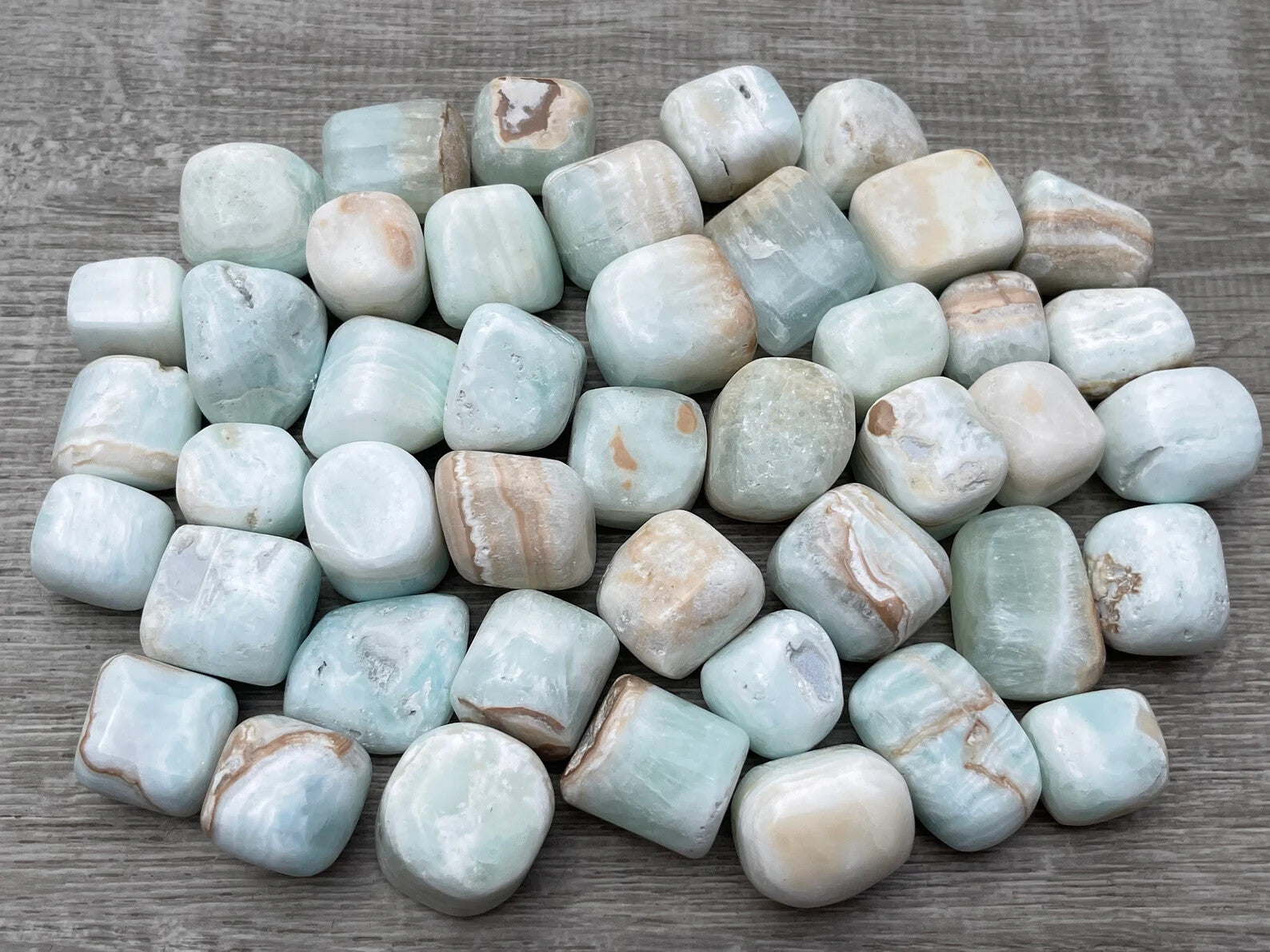 1/2 Lb Lot Tumbled Stones, 0.75-1.25" Crystal Healing Stones, Choose Stone Type