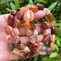 Wholesale Grade A++ Gemstone Nugget Bracelet, Choose from 18 Gemstone Types
