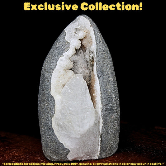 Scolecite Geode 155g 7x5cm Natural Healing Crystal India Mineral Gift