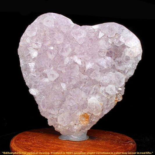 Heart Shaped Amethyst 876g Natural Crystal Cluster 12x12 cm from India
