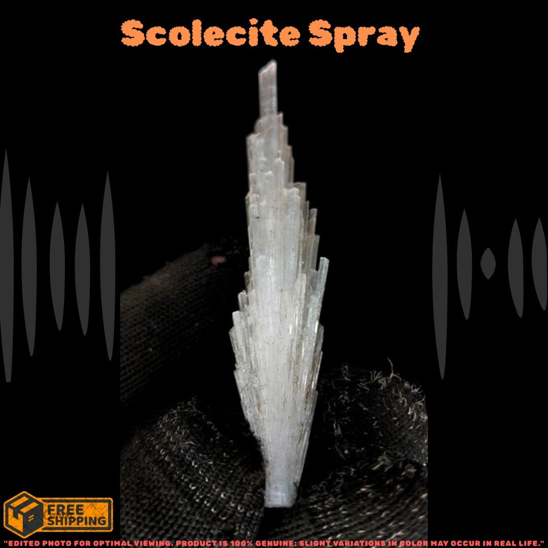 Natural Scolecite Cluster 8g White Zeolite Mineral Specimen India