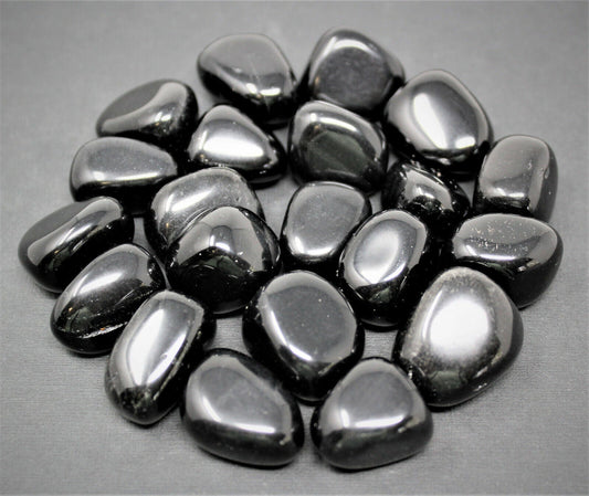1/4 lb Bulk Lot: Black Obsidian Tumbled Stone (Crystal Healing Reiki) 4 oz