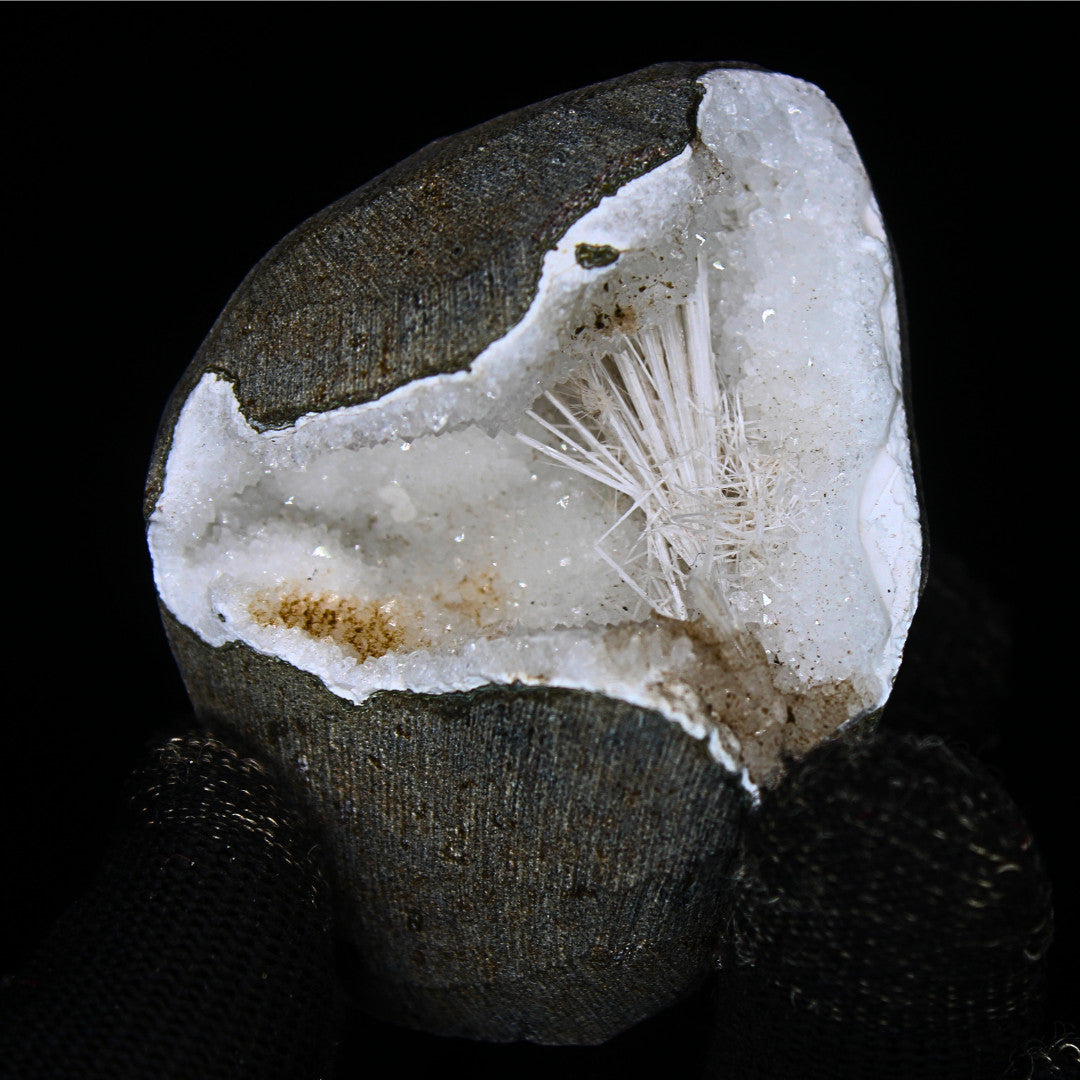 Natural Scolecite Spray Geode – 135g – Zeolite Crystal from India 🇮🇳