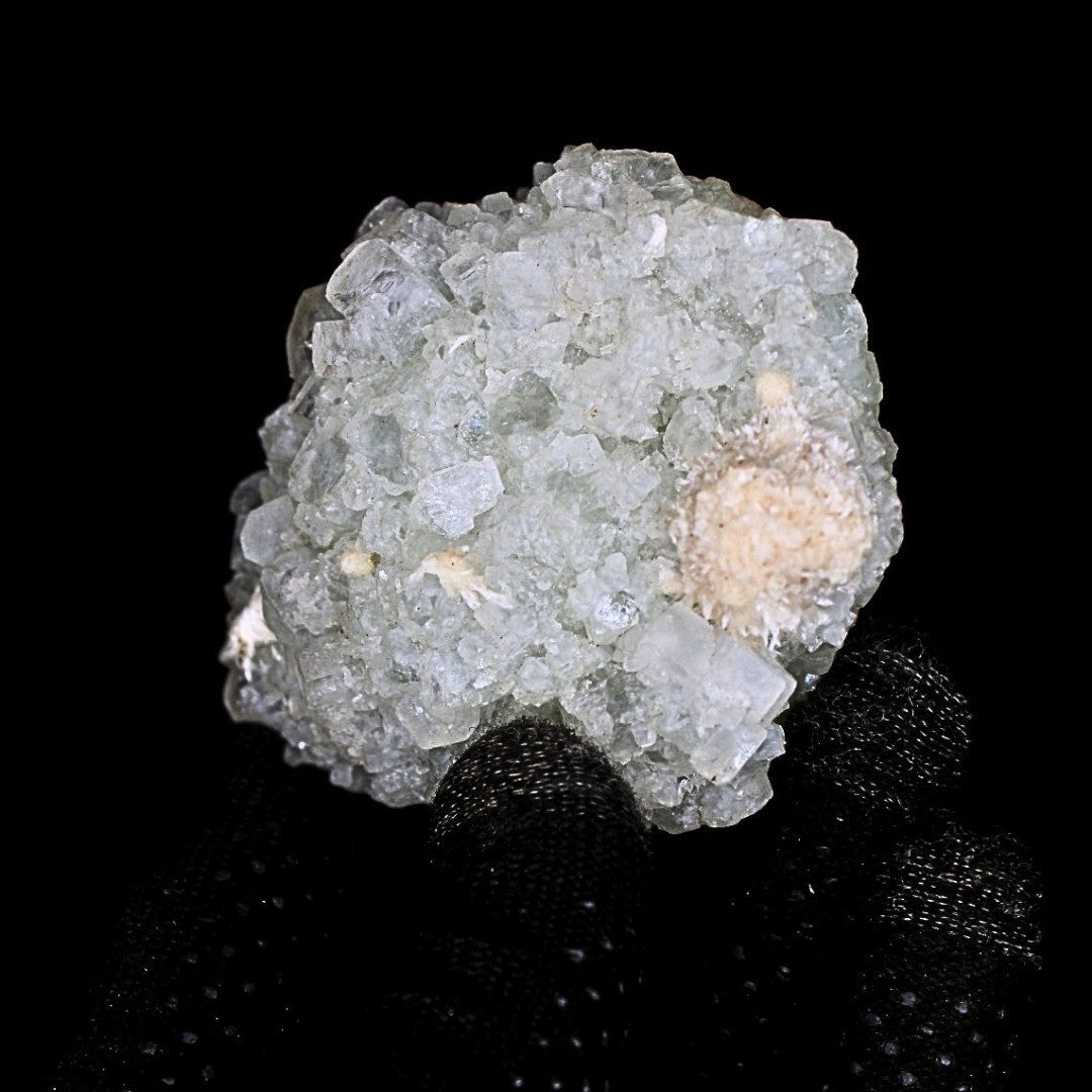 Apophyllite Heulandite Geode 122g Cabinet Specimen India Zeolite 7.5x6cm