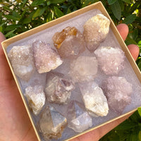 Spirit Quartz Clusters Crystal Collection Box: 6 - 7 oz Box Lot, 11 - 14 Pieces