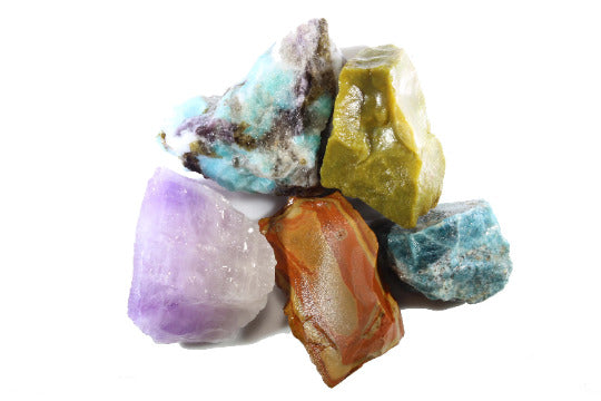 Madagascar Mix - Rough Rocks for Tumbling - Bulk Wholesale 1LB options