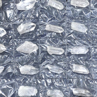 Clear Quartz Crystal Points (25 Pieces) Assorted Flat Pack Rough Raw Gemstones