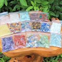 Genuine Gemstone Chips Bulk Lots - HUGE RANGE - Undrilled Semi Tumbled Stones