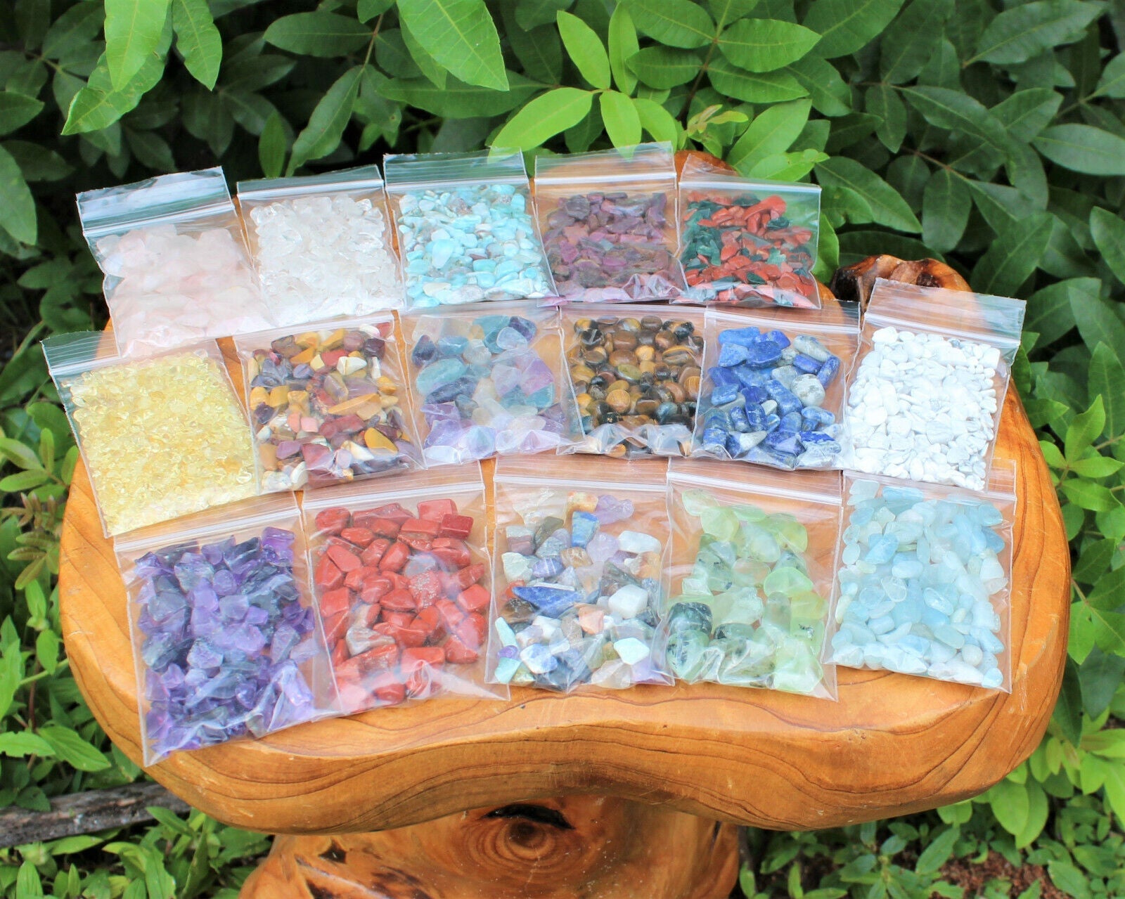Genuine Gemstone Chips Bulk Lots - HUGE RANGE - Undrilled Semi Tumbled Stones