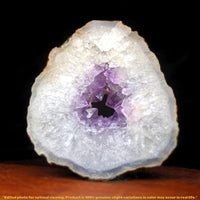 166g Amethyst Cluster Stone Cabinet Mineral from India 7x6 cm