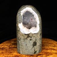 Rare Blue Chalcedony on Geode Matrix 230g Natural Mineral Specimen India