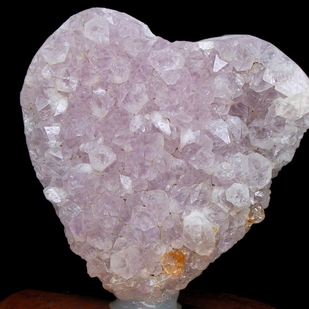 Heart Shaped Amethyst 876g Natural Crystal Cluster 12x12 cm from India
