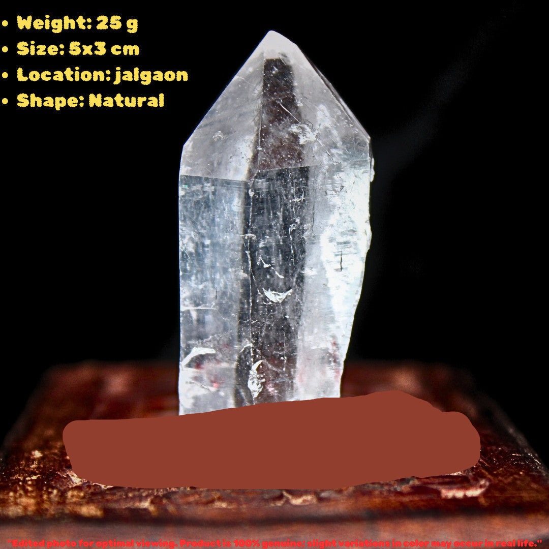 Himalayan Clear Quartz 25g 5x3cm Natural Healing Crystal Raw Mineral India