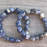 Wholesale Grade A++ Gemstone Nugget Bracelet, Choose from 18 Gemstone Types