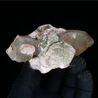 280g Rare Himalayan Smokey Quartz & Pyrite on Matrix High-Grade Crystal Specimen