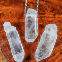 Drilled Clear Quartz Crystal Points (2mm Hole) Wholesale Beads Pendant Necklace