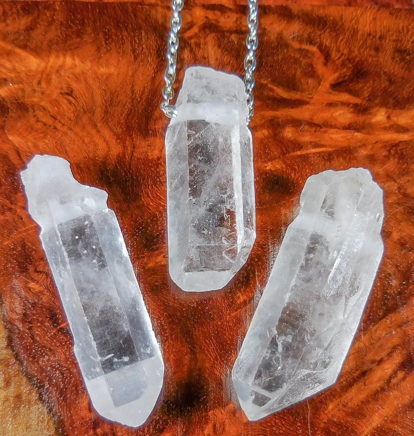 Drilled Clear Quartz Crystal Points (2mm Hole) Wholesale Beads Pendant Necklace