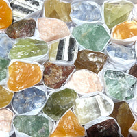 Assorted Calcite & Fluorite Mixed Rough Raw Crystals Wholesale Collection