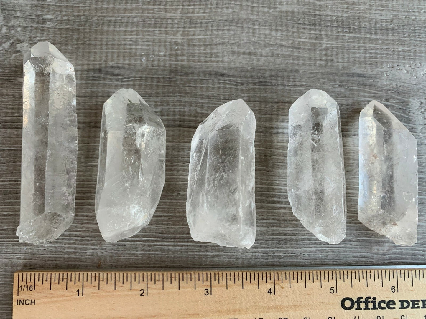 1/2 Lb Quartz Crystal Point Collection, 1.5" - 3.5" Natural Clear Quartz Points