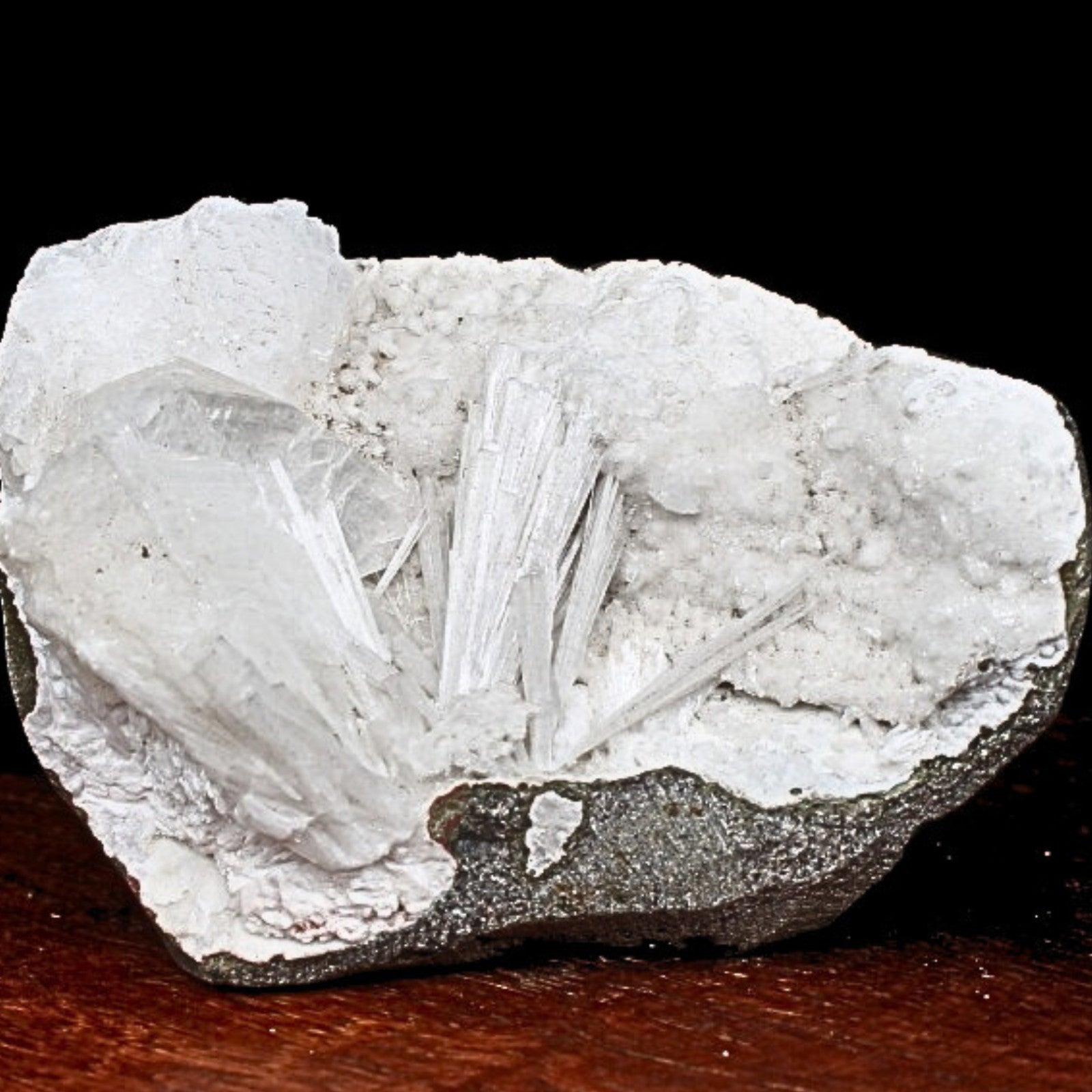 100g Scolecite Geode Rare Needle Crystal Formation India Mineral Specimen