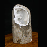 180g Scolecite Spray with White Apophyllite in Heulandite Geode India