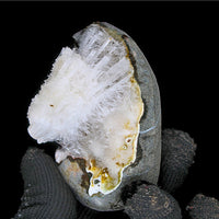 Amethyst Geode Quartz 216g Crystal Cluster for Meditation Reiki Healing Gift