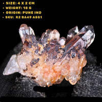 Phantom Quartz Crystal 18g Rare Inclusion Mineral Specimen from India