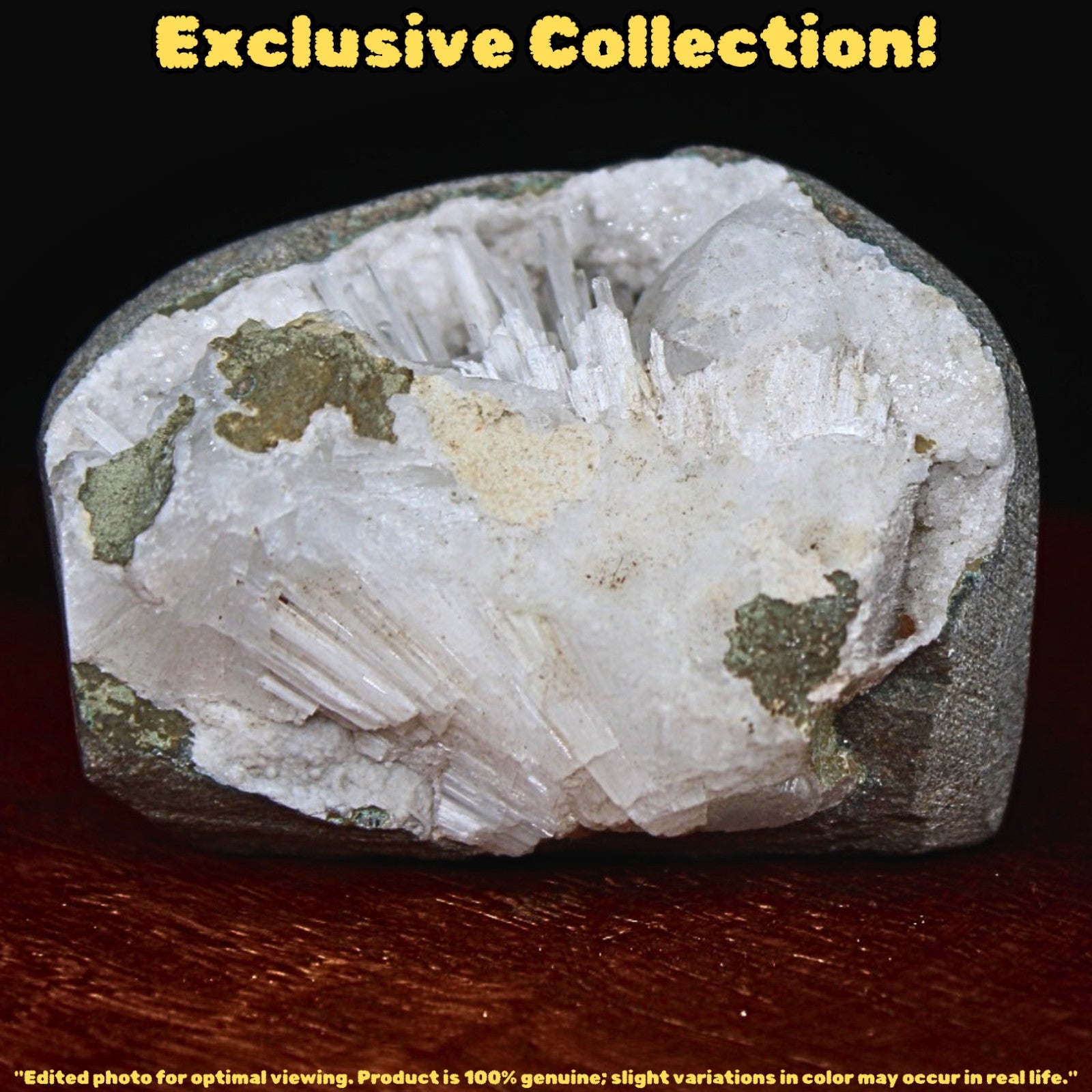 Scolecite Geode 65g 5x3cm Natural Mineral India Rare Healing Crystal