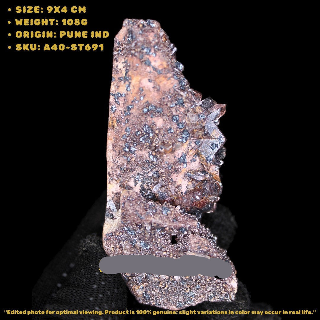 Natural Phantom Quartz Cluster 108g Healing Crystal Stone India 9x4 cm